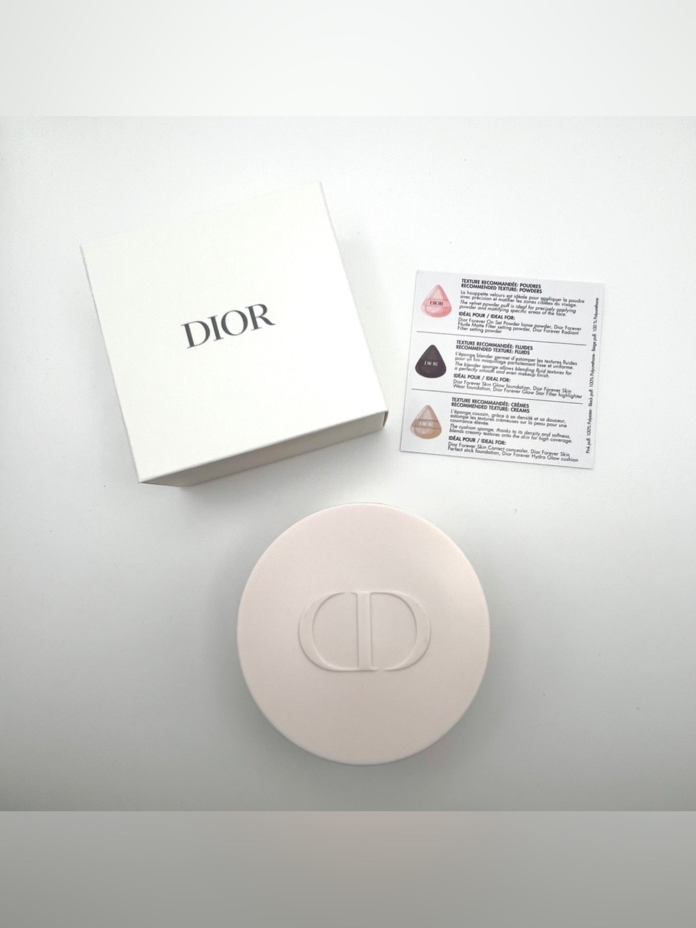 Dior Forever Mini Puffs Set 3pc Puffs For Fluids, Creams , Powders + Travel Case - Picture 5 of 7